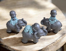 Load image into Gallery viewer, Buddha Riding Elephant Set Of 3, 13x12cm
