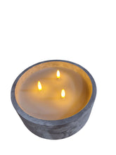 Load image into Gallery viewer, Led Cement Circular Candlepot 20x8cm
