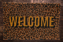 Load image into Gallery viewer, Leopard Print Welcome Coir Doormat 40x60cm
