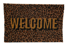 Load image into Gallery viewer, Leopard Print Welcome Coir Doormat 40x60cm
