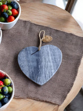 Load image into Gallery viewer, Grey Heart Chopping Board 24x26cm
