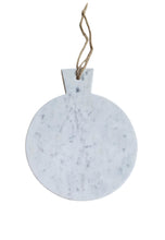 Load image into Gallery viewer, White Round Marble Chopping Board 31x25cm
