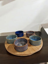 Load image into Gallery viewer, Tapas Dishes On Bamboo Tray Set Of 5 Bowls
