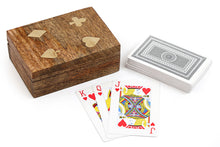 Load image into Gallery viewer, Playing Cards In Wooden Box
