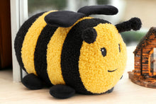 Load image into Gallery viewer, Plush Bee Doorstop 25cm
