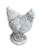 Load image into Gallery viewer, Stone Effect White Hen Statue
