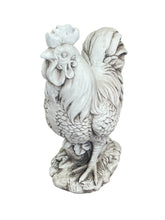 Load image into Gallery viewer, Stone Effect White Cockerel Statue
