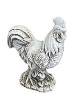 Load image into Gallery viewer, Stone Effect White Cockerel Statue
