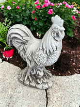 Load image into Gallery viewer, Stone Effect White Cockerel Statue
