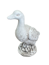 Load image into Gallery viewer, Stone Effect White Duck Statue
