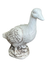 Load image into Gallery viewer, Stone Effect White Duck Statue
