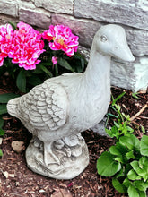 Load image into Gallery viewer, Stone Effect White Duck Statue
