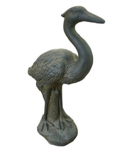 Load image into Gallery viewer, Stone Effect Grey Heron Statue
