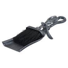 Load image into Gallery viewer, Silver Brushed Steel Crook Top Hearth Tidy Set
