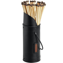 Load image into Gallery viewer, Black Matchstick Holder with 60 Matches
