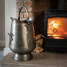 Load image into Gallery viewer, Antique Pewter Coal Bucket
