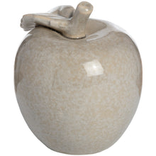 Load image into Gallery viewer, Antique Grey Small Ceramic Apple
