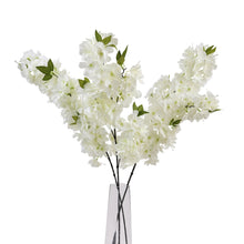 Load image into Gallery viewer, Large White Full Cherry Blossom Stem
