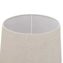 Load image into Gallery viewer, Delaney Natural Wash Fluted Lamp With Linen Shade
