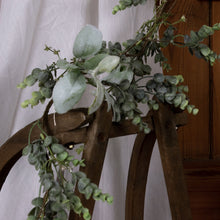 Load image into Gallery viewer, LED Winter Garland With Eucalyptus And Lambs Ear
