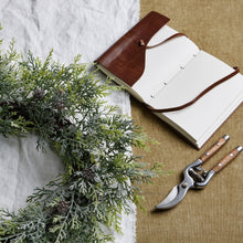 Load image into Gallery viewer, Frosted Pine Wreath With Pinecones
