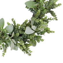 Load image into Gallery viewer, LED Winter Wreath With Eucalyptus And Lambs Ear
