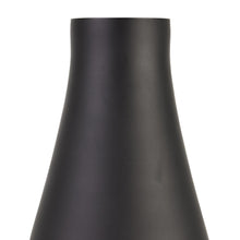 Load image into Gallery viewer, Black Tapered Tall Glass Vase
