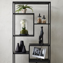 Load image into Gallery viewer, Black Tapered Tall Glass Vase
