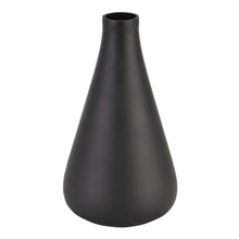 Load image into Gallery viewer, Black Tapered Tall Glass Vase
