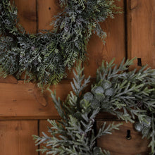 Load image into Gallery viewer, Frosted Pine And Eucalyptus Wreath
