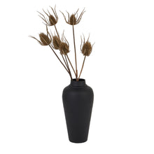 Load image into Gallery viewer, Matt Black Hammered Vase With Lid
