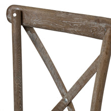 Load image into Gallery viewer, Light Oak Cross Back Dining Chair
