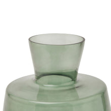 Load image into Gallery viewer, Smoked Sage Glass Large Ellipse Vase
