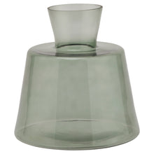 Load image into Gallery viewer, Smoked Sage Glass Ellipse Vase
