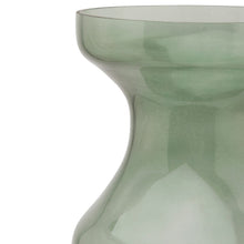 Load image into Gallery viewer, Smoked Sage Glass Tall Fluted Vase
