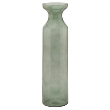 Load image into Gallery viewer, Smoked Sage Glass Tall Fluted Vase
