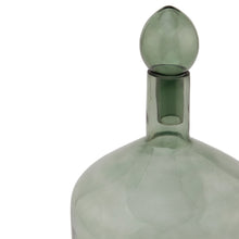 Load image into Gallery viewer, Smoked Sage Glass Bottle With Stopper
