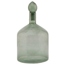 Load image into Gallery viewer, Smoked Sage Glass Bottle With Stopper
