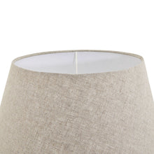 Load image into Gallery viewer, Amalfi Grey Pillar Table Lamp With Linen Shade
