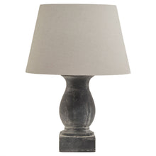 Load image into Gallery viewer, Amalfi Grey Pillar Table Lamp With Linen Shade
