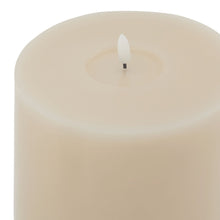 Load image into Gallery viewer, Luxe Collection Melt Effect 6x8 Taupe LED Wax Candle
