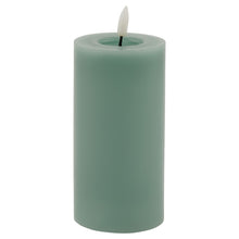 Load image into Gallery viewer, Luxe Collection Melt Effect 3x6 Sage LED Wax Candle
