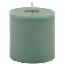 Load image into Gallery viewer, Luxe Collection Melt Effect 5x5 Sage LED Wax Candle
