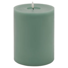 Load image into Gallery viewer, Luxe Collection Melt Effect 6x8 Sage LED Wax Candle
