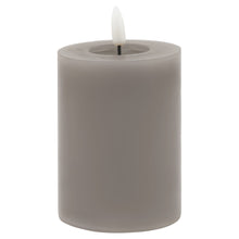 Load image into Gallery viewer, Luxe Collection Melt Effect 3x4 Grey LED Wax Candle
