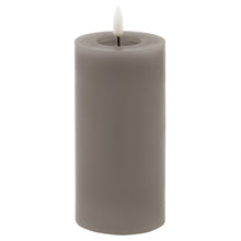 Load image into Gallery viewer, Luxe Collection Melt Effect 3x6 Grey LED Wax Candle
