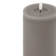 Load image into Gallery viewer, Luxe Collection Melt Effect 3.5x9 Grey LED Wax Candle
