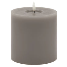 Load image into Gallery viewer, Luxe Collection Melt Effect 5x5 Grey LED Wax Candle
