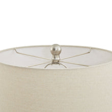 Load image into Gallery viewer, Lattice Ceramic Table Lamp With Linen Shade
