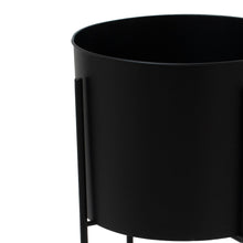 Load image into Gallery viewer, Large Matt Black Planter On Frame
